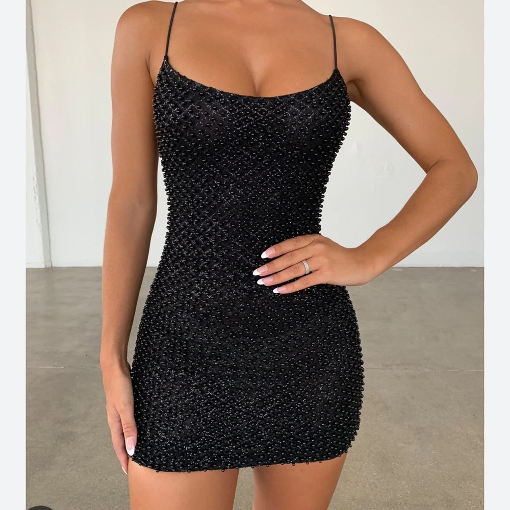 Oh Polly Embellished mini dress